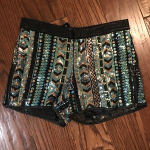 Bebe sequin shorts